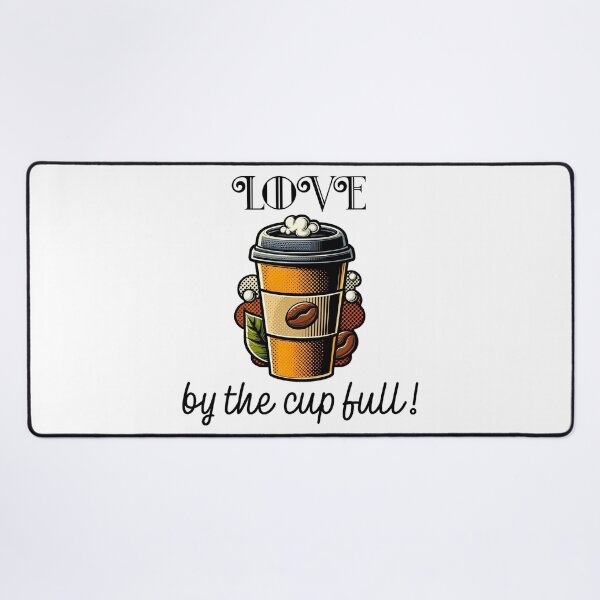 Item preview, Love By The Cup Full! - Coffee Humor designed and sold by SSustainable.