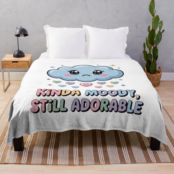 Item preview, Cute Sad Cloud Kawaii Aesthetic Quote designed and sold by AmabelleAtelier.