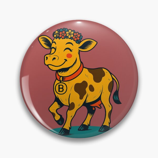 Item preview, Chic Floral Cow. Vache Fleurie Chic designed and sold by Drawingshirts.
