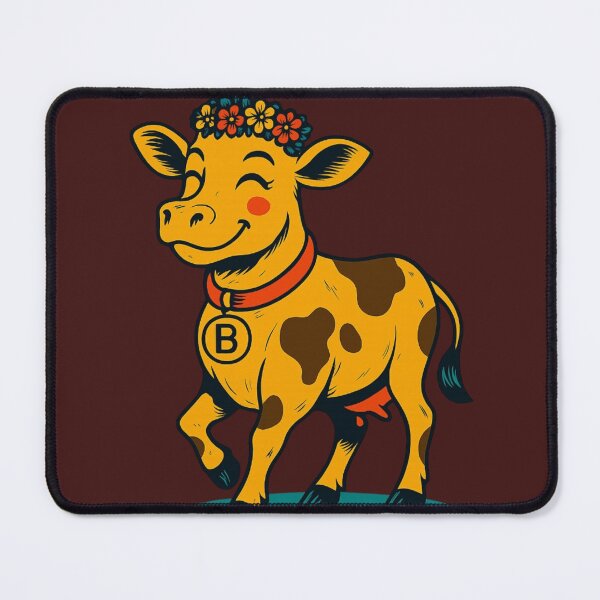 Item preview, Chic Floral Cow. Vache Fleurie Chic designed and sold by Drawingshirts.