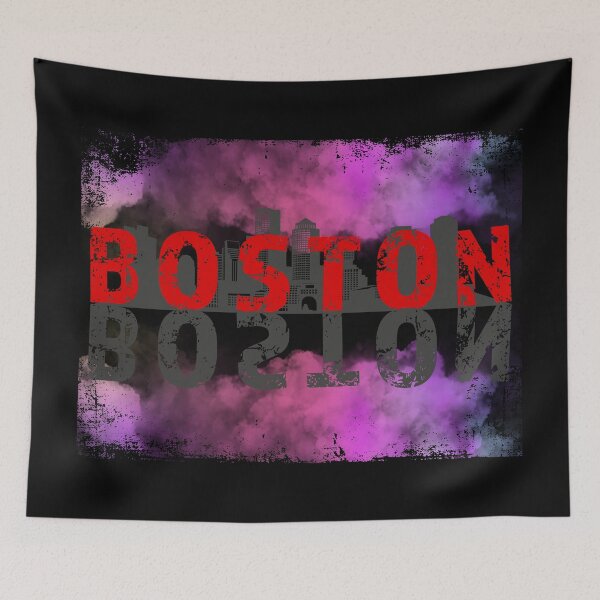 Item preview, Boston Skyline Urban Typography City Design designed and sold by cabana.space.