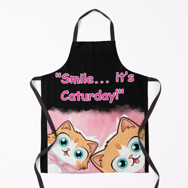 Item preview, Smile... It's Caturday – Cute Pink Cat Duo Design designed and sold by Monatte .