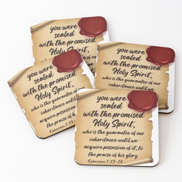 Item preview, Sealed with the Promised Spirit - Eph 1:13-14 designed and sold by stella literarium.