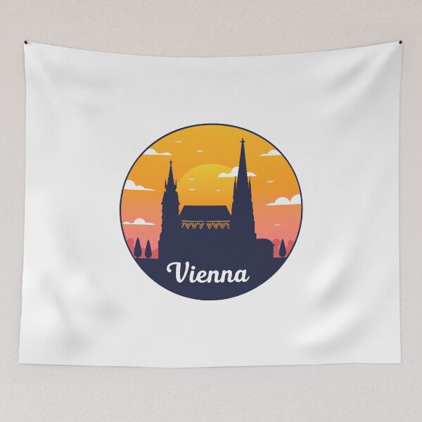 Item preview, Vienna Austria Travel Retro Emblem - Vintage Style Souvenir Design designed and sold by Timegraf.