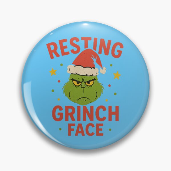 Item preview, Resting Grinch Face Christmas Design designed and sold by OliveStreetDesigns.