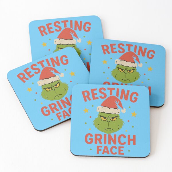 Item preview, Resting Grinch Face Christmas Design designed and sold by OliveStreetDesigns.