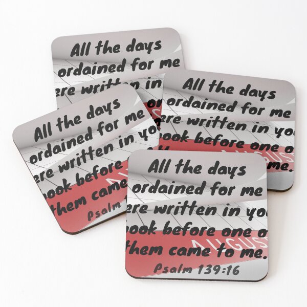 Item preview, All the days ordained for me - Ps 139:16 designed and sold by stella literarium.