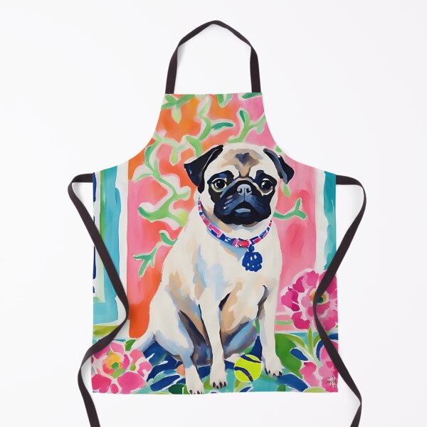 Item preview, Matisse style pug portrait designed and sold by SophieClimaArt.