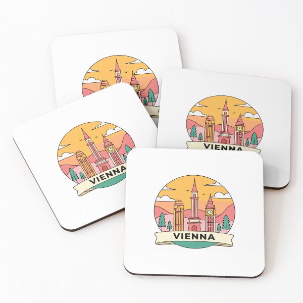 Item preview, Vienna Austria Travel Retro Emblem - Vintage Style Souvenir Design designed and sold by Timegraf.