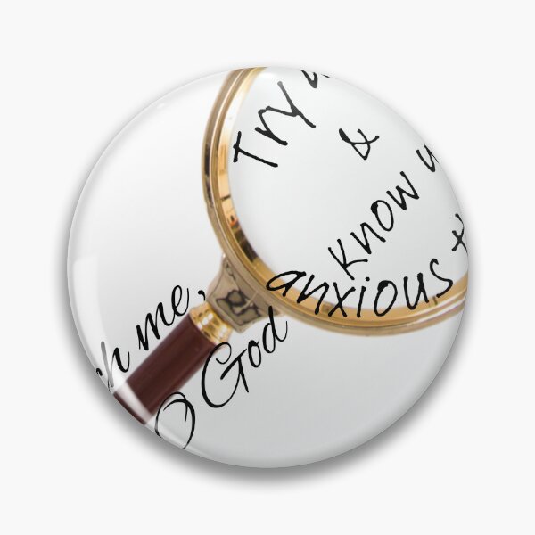 Item preview, Search Me O God - magnifying glass designed and sold by stella literarium.