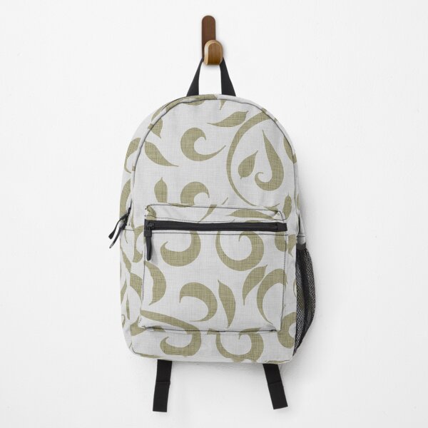 Item preview, Elegant Olive Green Linen Beige Swirls Textured Look designed and sold by CheriesArt.