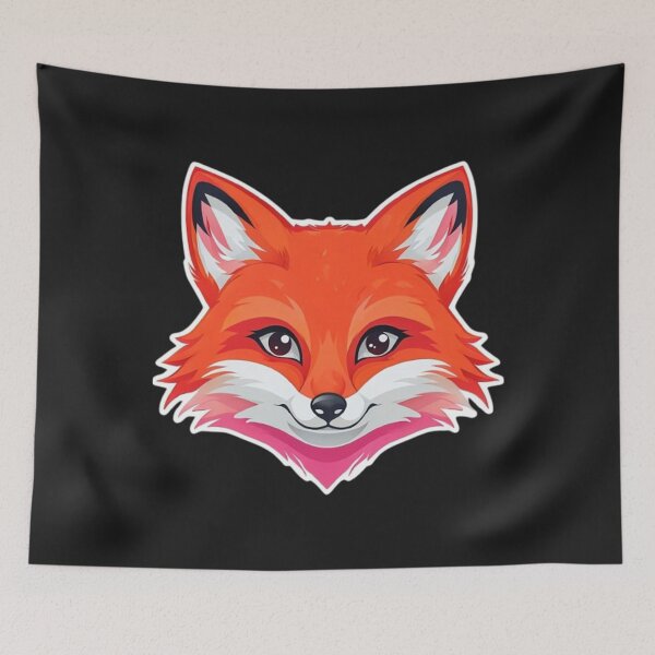Artikelvorschau, Fuchsgesicht, Verspielte Farbe entworfen und verkauft von Creative.Shop.