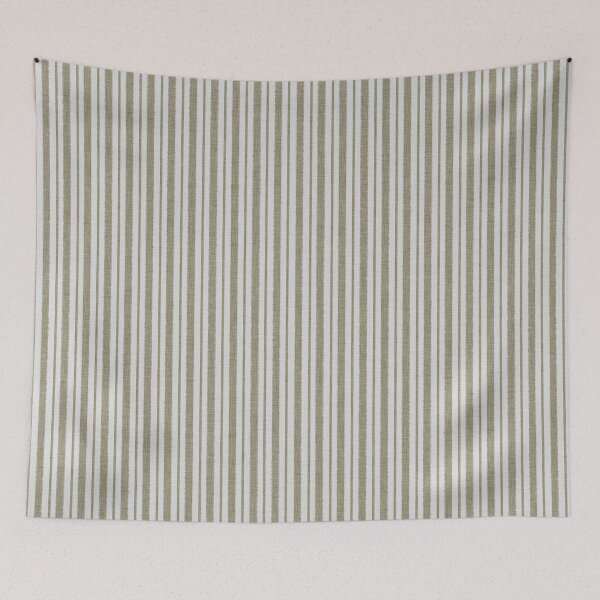 Item preview, Elegant Olive Green Linen Beige Ticking Textured Look designed and sold by CheriesArt.