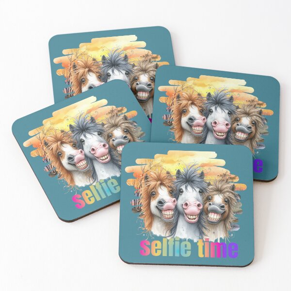 Item preview, Horse meme – funny horses on a selfie designed and sold by Szpaku desart .