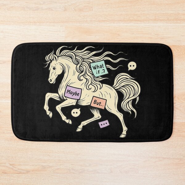 Item preview, Galloping Thoughts – Overthinking Horse Line Art designed and sold by I AM BRO.