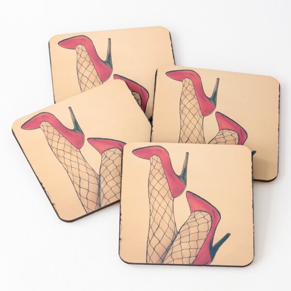 Item preview, red heels and fishnet stockings designed and sold by Aneciarz.