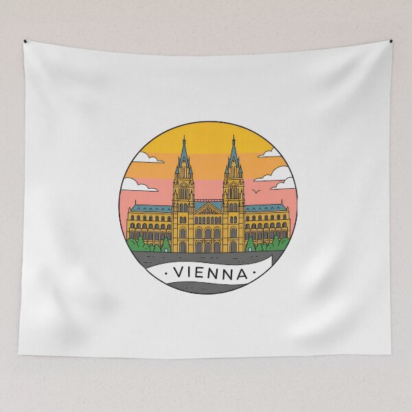 Item preview, Vienna Austria Travel Retro Emblem - Vintage Style Souvenir Design designed and sold by Timegraf.