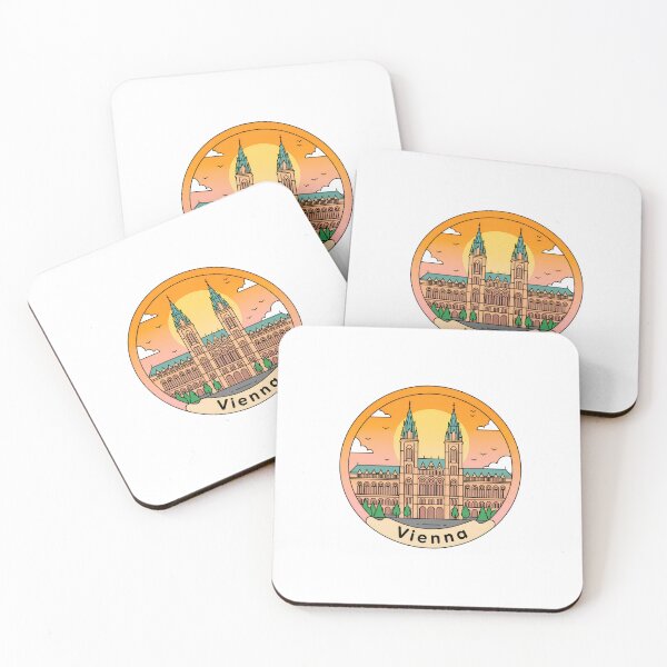 Artikelvorschau, Vienna Austria Travel Retro Emblem - Vintage Style Souvenir Desig entworfen und verkauft von Timegraf.