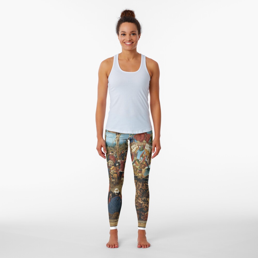 The Crucifixion; The Last Judgment Jan van Eyck Leggings