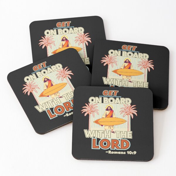 Item preview, Men's Christian Jesus "Get On Board With The Lord" designed and sold by Holy Coast Threads (Formerly ChristianFlower).