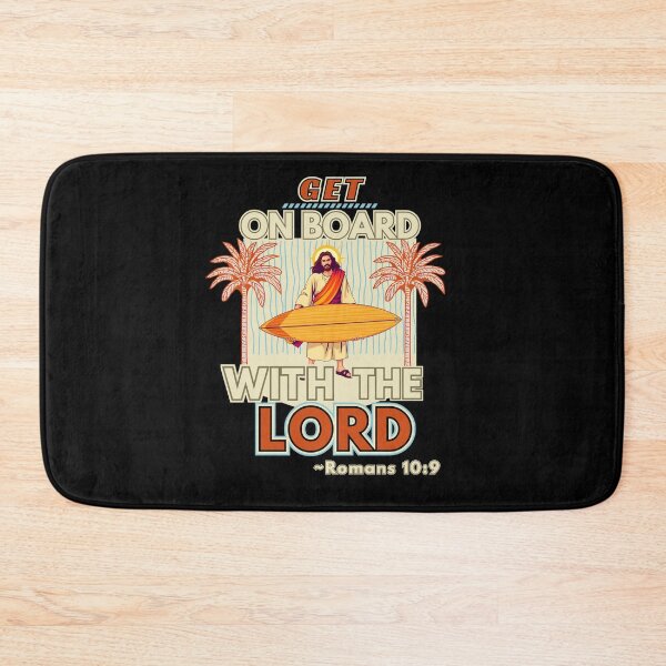 Item preview, Men's Christian Jesus "Get On Board With The Lord" designed and sold by Holy Coast Threads (Formerly ChristianFlower).