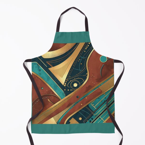 Item preview, Terracotta and Turquoise Pattern designed and sold by Vibrant Threads.