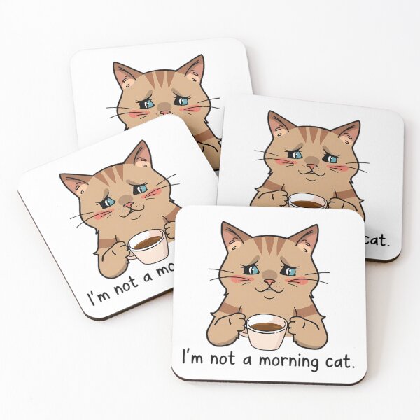 Item preview, Not a morning cat designed and sold by Zervenus.