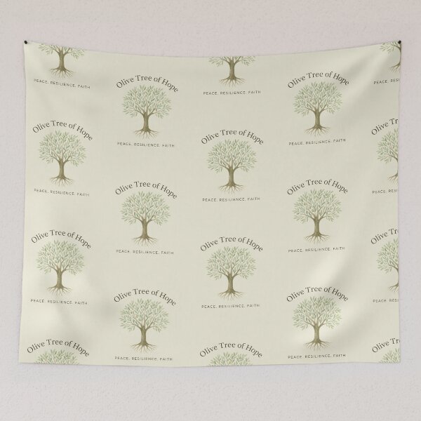 Item preview, Olive Tree of Hope – Peace and Resilience Art designed and sold by astersgraphics.