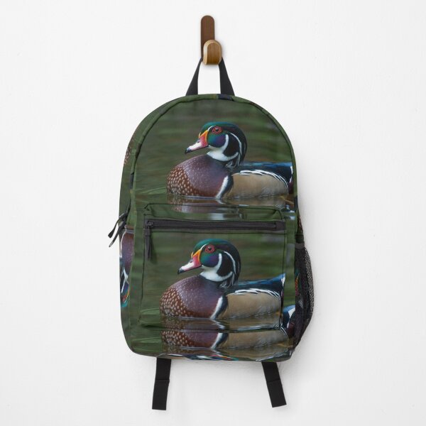 Item preview, Drake American Wood Duck swimming designed and sold by Steven Holt.