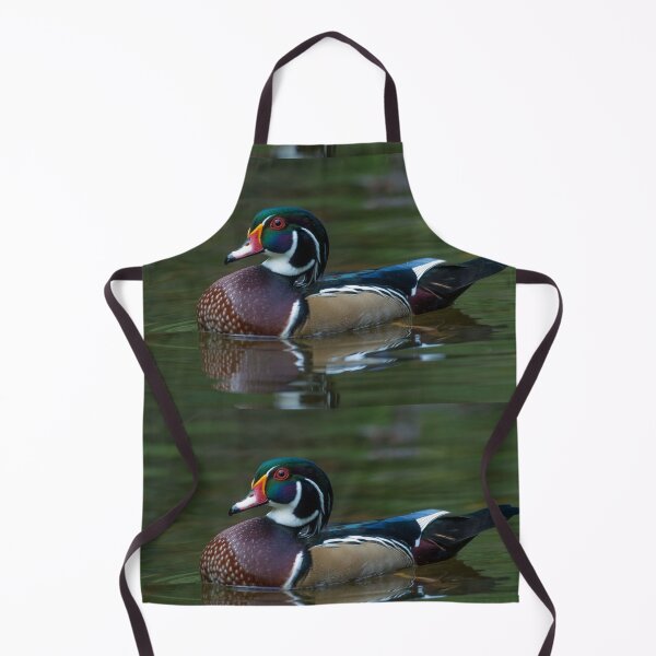 Item preview, Drake American Wood Duck swimming designed and sold by Steven Holt.