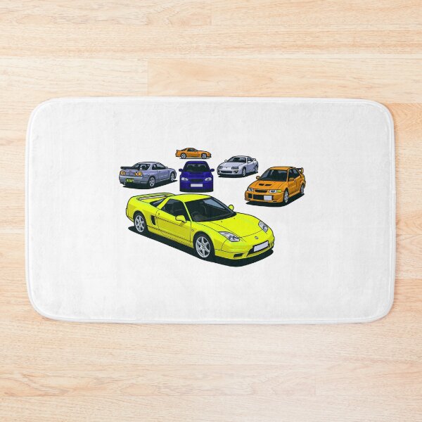 Item preview, JDM Yellow Racing Car illustrtion designed and sold by sabartgunpla.