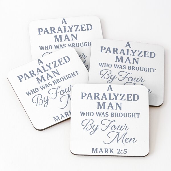 Item preview, Faith on Foot: The Four-Man Miracle Delivery – Mark 2:5” designed and sold by TheWORDZ.
