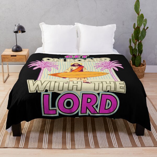 Item preview, Women's Christian Jesus "Get On Board With The Lord" in Pink designed and sold by Holy Coast Threads (Formerly ChristianFlower).