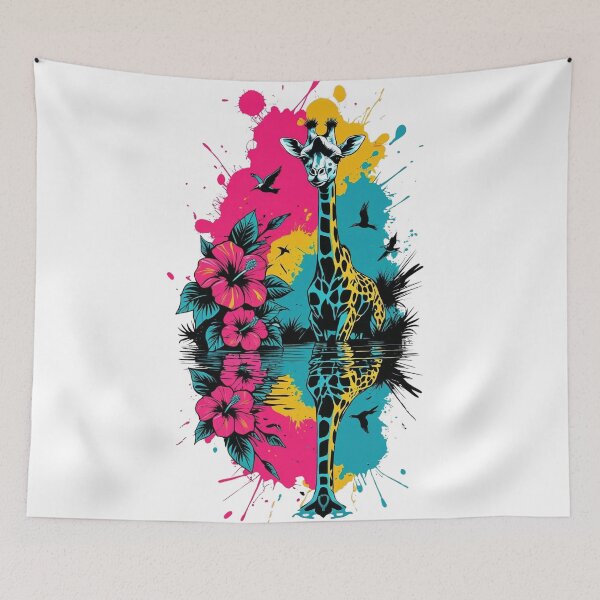 Item preview, Ink Giraffe color stained designed and sold by WildInkFusion.