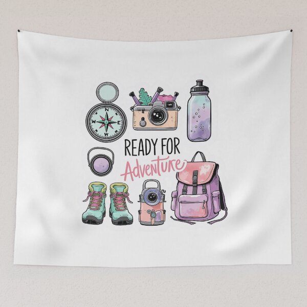 Item preview, Ready for Adventure | Hiking & Camping Graphic | Outdoor Explorer Design designed and sold by KiValuate.