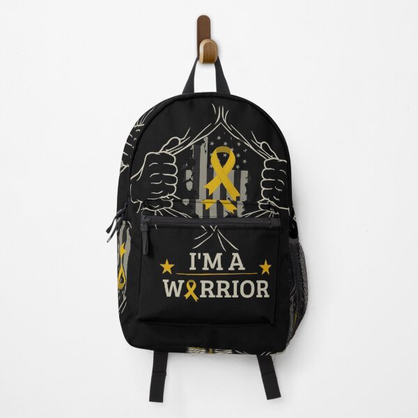 Item preview, Childhood Cancer Awareness – I’m a Warrior Yellow Ribbon Support designed and sold by Adventure paradise ⭐⭐⭐⭐⭐.