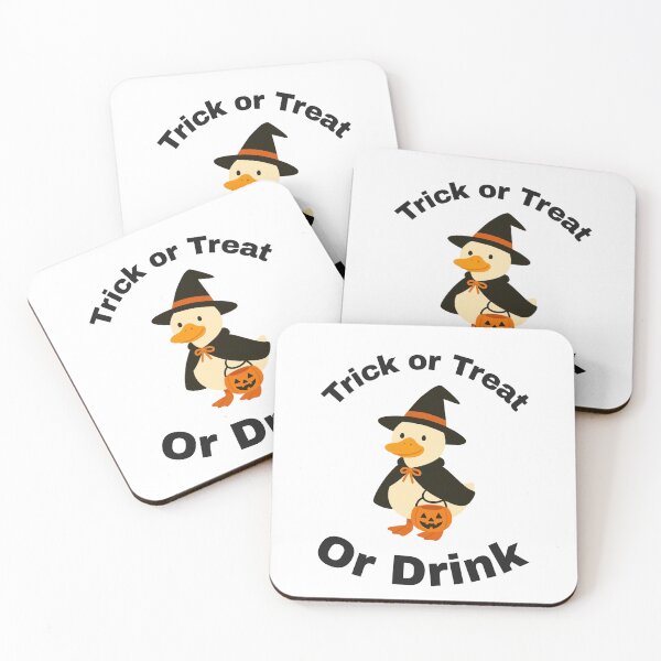 Item preview, Trick Or Treat Or Drink Halloween Duck T-Shirt designed and sold by Nates-Tees.