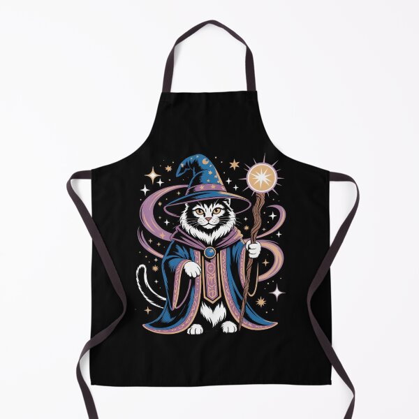 Item preview, Mystical Wizard Cat Fantasy T-Shirt,Enchanted Cat with Wizard Hat Graphic Tee designed and sold by PrintMod.