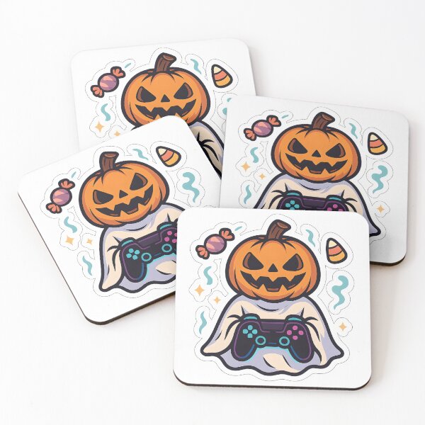 Item preview, Pumpkin Ghost Gamer – Spooky Halloween Gaming Design designed and sold by StickyGuys.