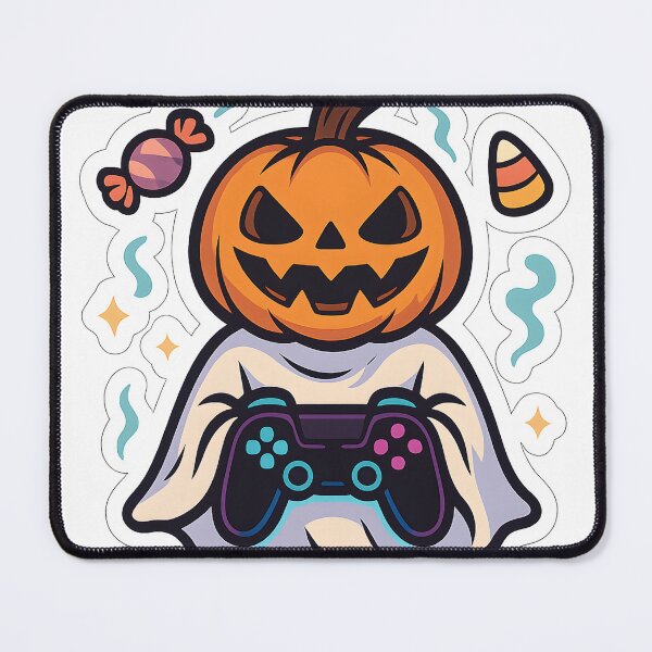 Item preview, Pumpkin Ghost Gamer – Spooky Halloween Gaming Design designed and sold by StickyGuys.