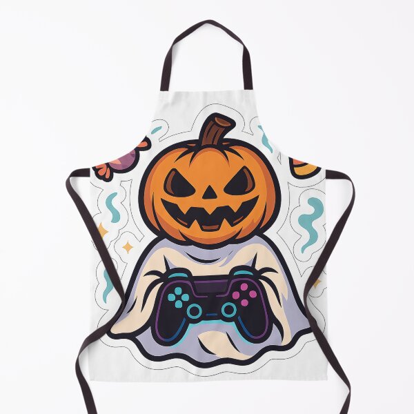 Item preview, Pumpkin Ghost Gamer – Spooky Halloween Gaming Design designed and sold by StickyGuys.