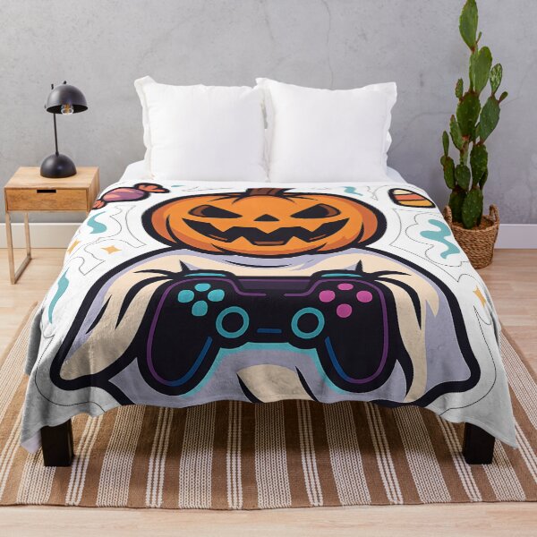 Item preview, Pumpkin Ghost Gamer – Spooky Halloween Gaming Design designed and sold by StickyGuys.