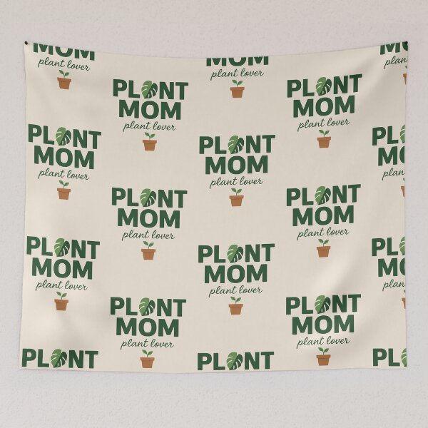 Item preview, Plant Mom – Monstera Leaf Greenery Art for Plant Lovers designed and sold by astersgraphics.