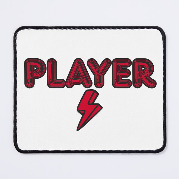 Item preview, Player With Lightning Bolt Black and Red designed and sold by UNK-Fatigues.
