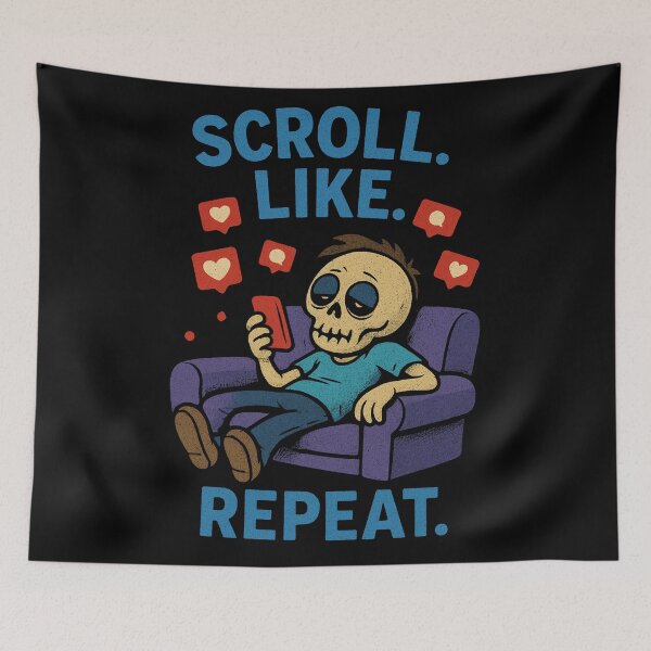 Item preview, Social Media Hell – Scroll, Like, Rot, Repeat designed and sold by Crazy Crab.
