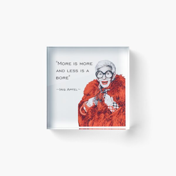 Item preview, Iris Apfel - More Is More And Less Is A Bore  designed and sold by ScarahVonMonster.