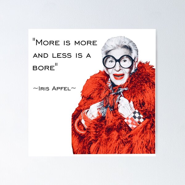 Item preview, Iris Apfel - More Is More And Less Is A Bore  designed and sold by ScarahVonMonster.