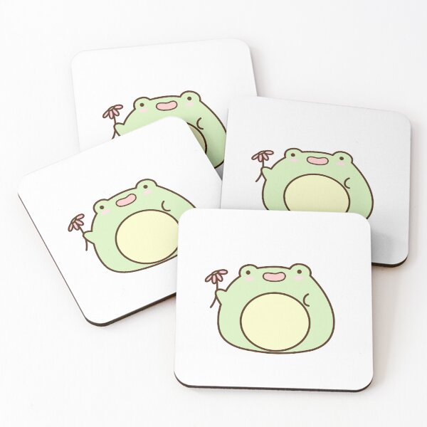 Item preview, Kawaii Frog with flower designed and sold by DeepLife.