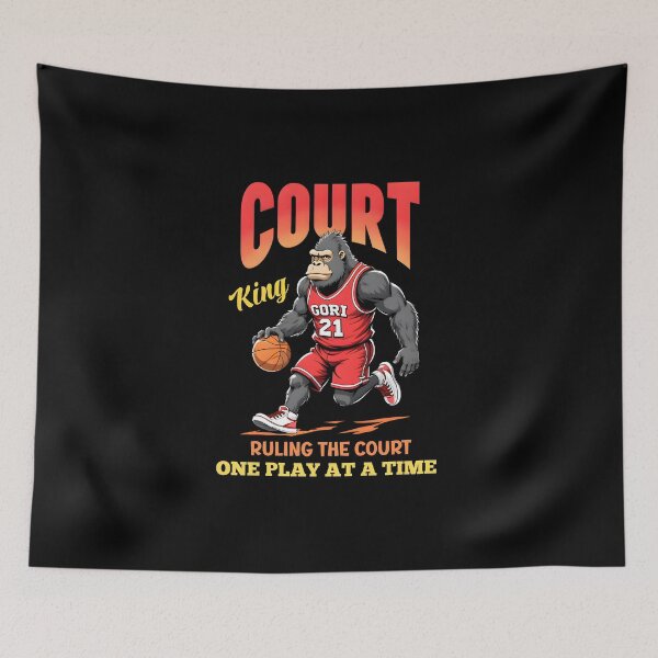 Item preview, Cartoon Gorilla Basketball Player designed and sold by FunCartoonSpot.