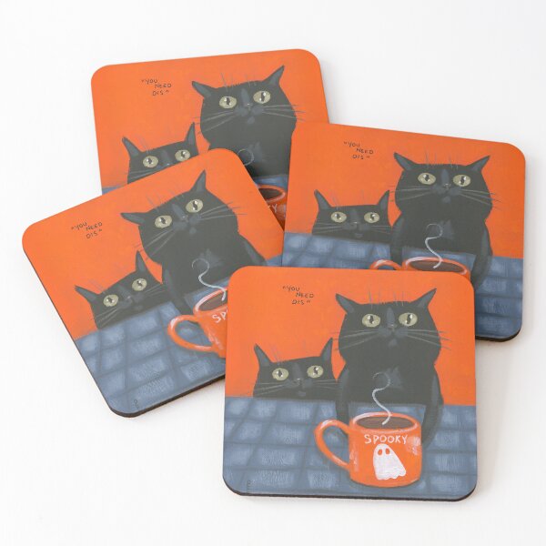 Item preview, You Need Dis Coffee Cats designed and sold by KilkennyCat Art.